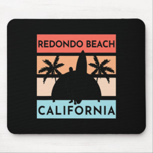 Redondo Beach Californië Surfen Zomer Vakantie Vin Muismat