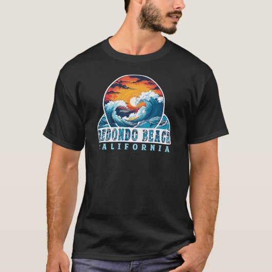 Redondo Beach Californië T-shirt (Voorkant)