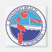 Redondo Beach Color Logo 201 Magneet (Voorkant)