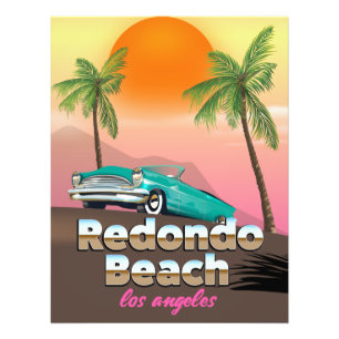 Redondo Beach LA-reisposter Foto Afdruk