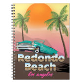 Redondo Beach LA-reisposter Notitieboek (Voorkant)