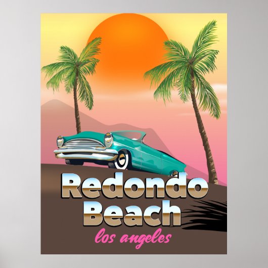 Redondo Beach LA-reisposter Poster (Voorkant)