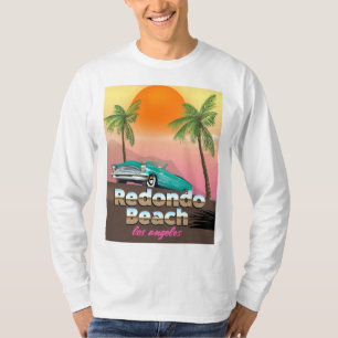 Redondo Beach LA-reisposter T-shirt