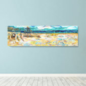 Redondo Beach Volleybal Canvas Afdruk (Insitu (Houten vloer))