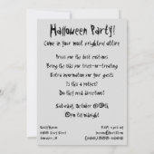 Redon's glimlachende Spider Halloween Party Invita Kaart (Achterkant)