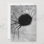 Redon's glimlachende Spider Halloween Party Invita Kaart (Voorkant)