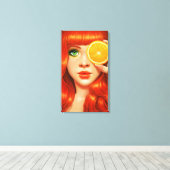 RedOrange Canvas Afdruk (Insitu (Houten vloer))