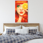 RedOrange Canvas Afdruk (Insitu (Slaapkamer))