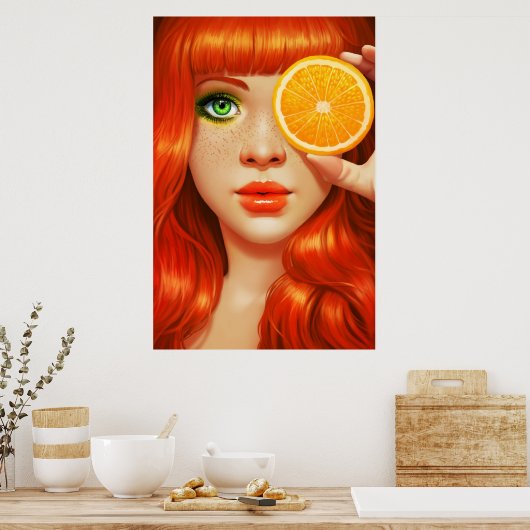 RedOrange Poster (Keuken)