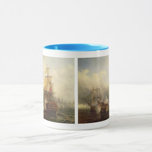 Redoutable te Trafalgar, 21 oktober 1805 Mok (Midden)