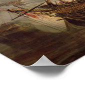 Redoutable te Trafalgar, 21 oktober 1805 Poster (Hoek)