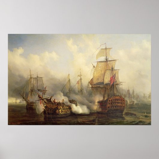 Redoutable te Trafalgar, 21 oktober 1805 Poster (Voorkant)