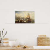 Redoutable te Trafalgar, 21 oktober 1805 Poster (Keuken)