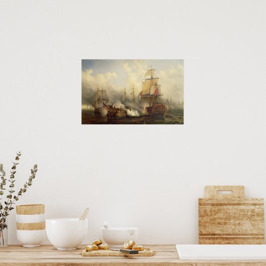 Redoutable te Trafalgar, 21 oktober 1805 Poster (Keuken)