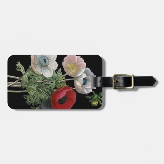 Redoute: Anemone, 1833 Bagagelabel (Voorkant horizontaal)