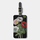 Redoute: Anemone, 1833 Bagagelabel (Voorkant verticaal)