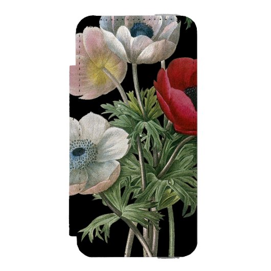 Redoute: Anemone, 1833 Incipio iPhone Portemonnee Hoesje (Voorkant Agenda)