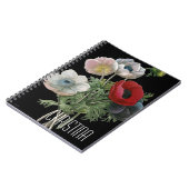 Redoute: Anemone, 1833 Notitieboek (Linkerzijde)