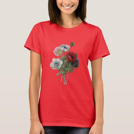 Redoute: Anemone, 1833 T-shirt (Voorkant)