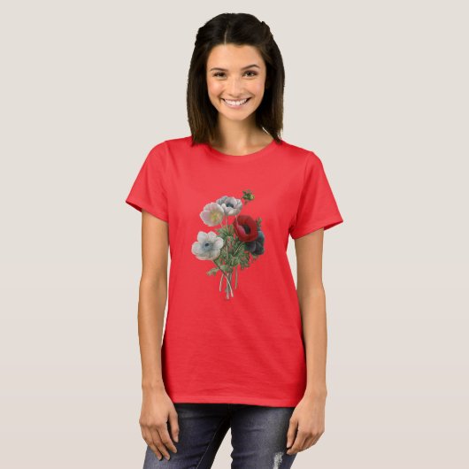 Redoute: Anemone, 1833 T-shirt (Voorkant volledig)