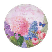 Redoute bloemen Decoratief Glazen snijvlak Snijplank (Voorkant)