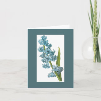 Redoute Blue Hyacinth Notecard Kaart
