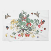 Redoute Butterfly Garden Flower Kitchen Towel Theedoek (Horizontaal)