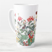  Redoute Butterfly Garden Flower Latte Mok (Linkerhoek)