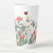  Redoute Butterfly Garden Flower Latte Mok (Voorkant)