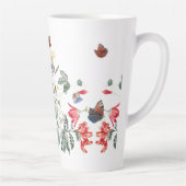  Redoute Butterfly Garden Flower Latte Mok (Rechts)