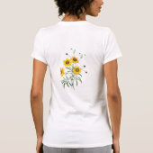 Redoute Coreopsis Bloemen Tshirt (Achterkant)
