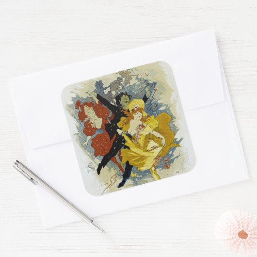 Redoute des Etudiants Vierkante Sticker (Envelop)