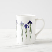 Redoute Drie Blauwe Iris Fine Art Bone China Mok (Rechts)