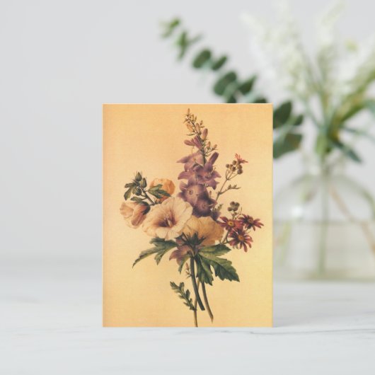 Redoute Flower Bouquet Briefkaart (Staand voorkant)