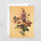 Redoute Flower Bouquet Briefkaart (Voorkant / Achterkant)