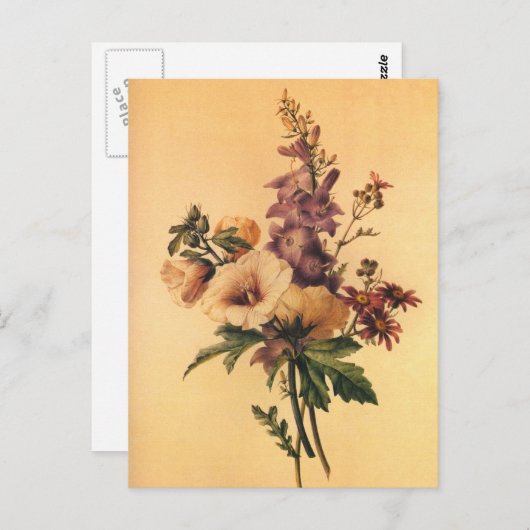 Redoute Flower Bouquet Briefkaart (Voorkant / Achterkant)