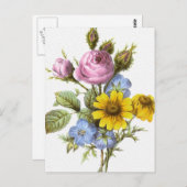  Redoute Flower Bouquet Briefkaart (Voorkant / Achterkant)