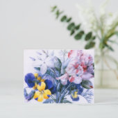  Redoute Flower Bouquet Briefkaart (Staand voorkant)