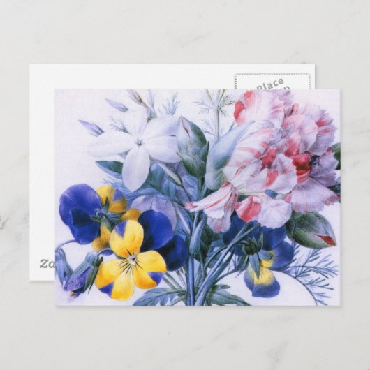  Redoute Flower Bouquet Briefkaart (Voorkant / Achterkant)