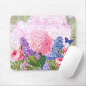Redoute Flower Collage Mousepad Muismat (Met muis)
