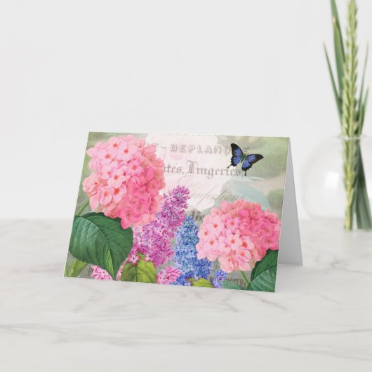 Redoute Flower Garden Wenskaart Kaart (Voorkant)