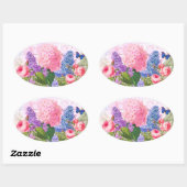 Redoute Flowers Oval Seal Sticker (Vel)
