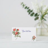 Redoute Flowers Visitekaartjes (Staand voorkant)