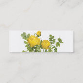 Redoute gele rozen aangepaste Visitekaartjes (Achterkant)