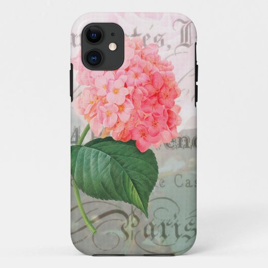 Redoute Hydrangea Frans iPhone 5/5S Hoesje (Achterkant)