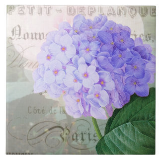 Redoute Hydrangea French Accent Ceramic Tile Tegeltje