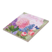 Redoute Hydrangea French Accent Ceramic Tile Tegeltje (Zijkant)