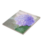Redoute Hydrangea French Accent Ceramic Tile Tegeltje (Zijkant)