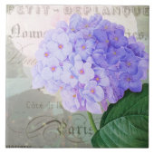 Redoute Hydrangea French Accent Ceramic Tile Tegeltje (Voorkant)