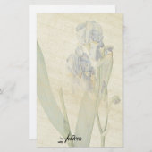 Redoute Iris Flowers leest roestpapierbakkerij Briefpapier (Voorkant / Achterkant)